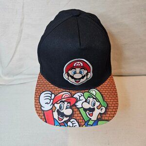 Super Mario Bros Mario and Luigi Winning Kids Snapback Hat - Youth